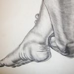 Pencil Sketch of Feet